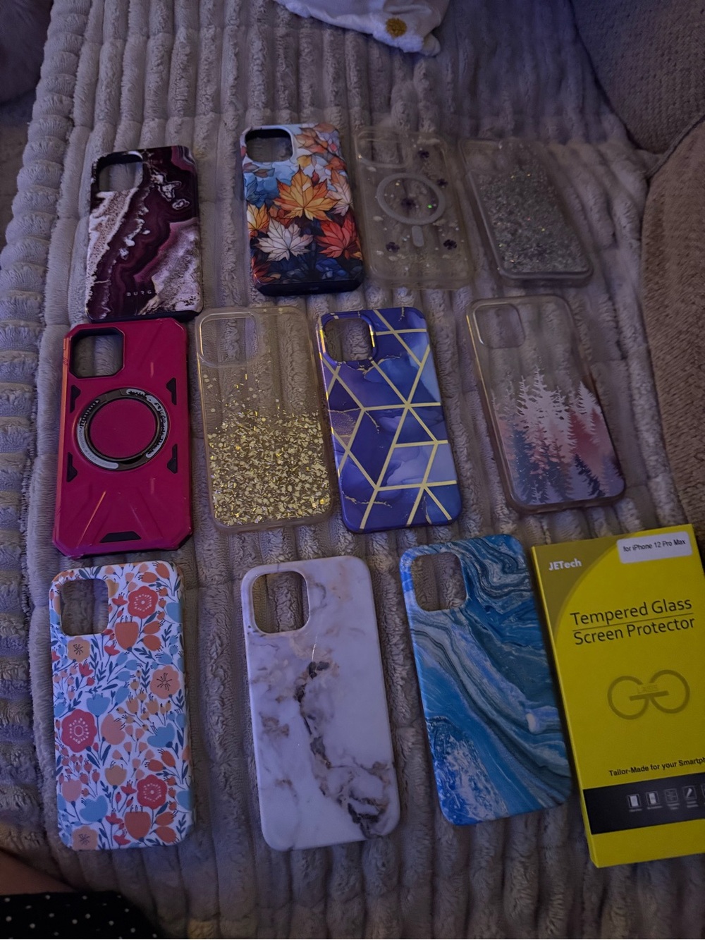 Assorted Purple and Blue Marble Phone Case - Compatible Cell Phone Case